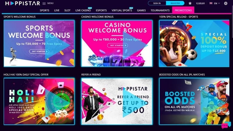 HappiStar casino promotions